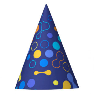 Chapeaux De Fêtes Casquette de la fête des points de chimie bleu