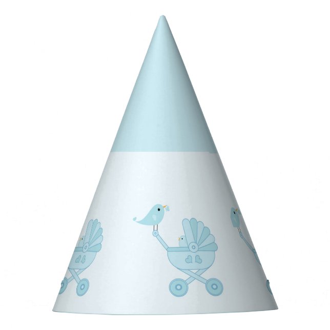 Chapeaux De Fêtes Casquette de la fête du Baby shower Blue Baby Carr (Devant)