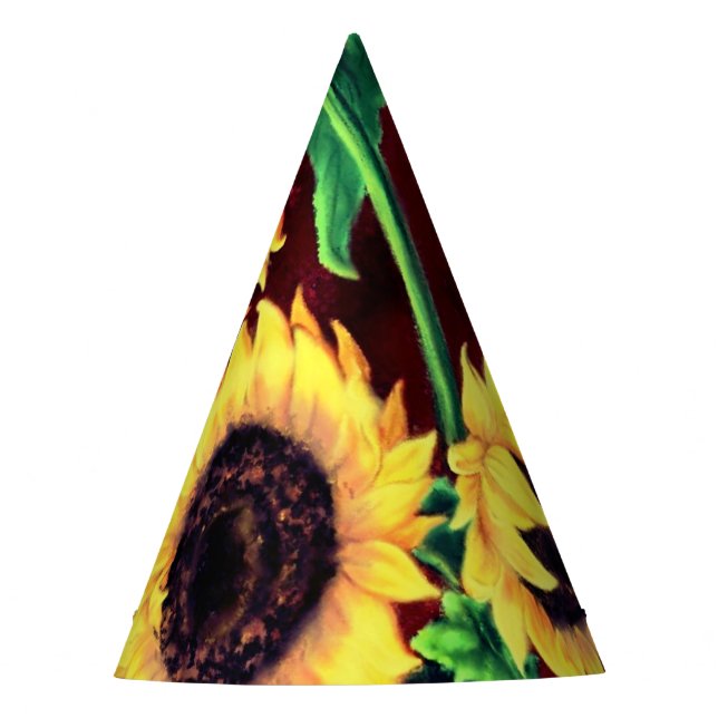 Chapeaux De Fêtes Casquette de la fête du papier tournesol (Devant)