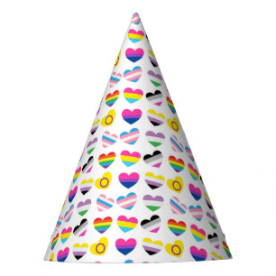 Chapeaux De Fêtes Casquette de la fête Pride Hearts