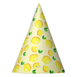 Chapeaux De Fêtes Casquette de la partie papier citron jaune