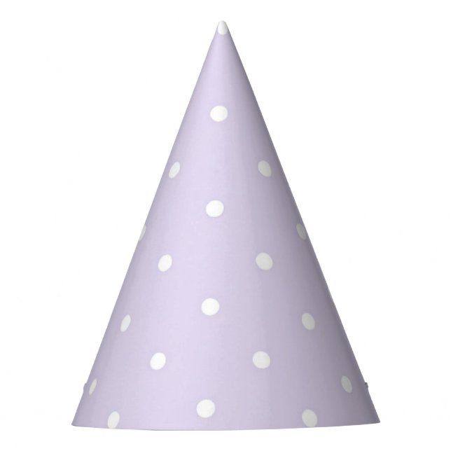 Chapeaux De Fêtes Casquette de la soirée Dots blancs Micro violet (Devant)