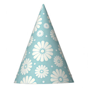 Chapeaux De Fêtes Casquette de la soirée Sky White Daisies