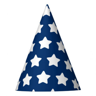 Chapeaux De Fêtes Casquette de la Star Patterned Blue Party