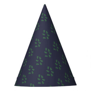 Chapeaux De Fêtes Casquette de papier Motif Green Fern Lucky  Casque