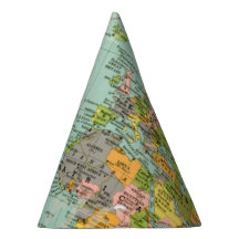 Casquette de partie - carte multicolore