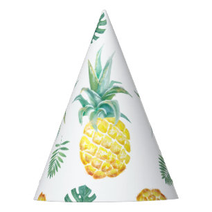 Chapeaux De Fêtes Casquette de partie d'ananas d'aquarelle