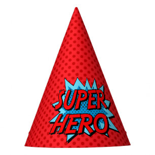 Chapeaux De Fêtes Casquette de partie de super héros - point rouge