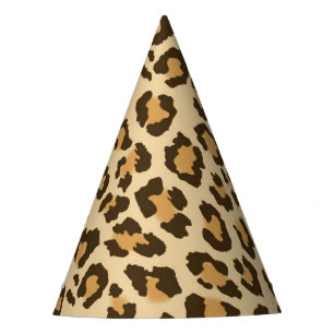 Chapeaux De Fêtes Casquette de partie d'empreinte de léopard