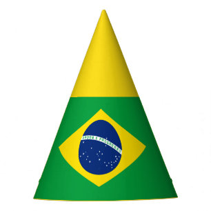 Chapeaux De Fêtes Casquette du Parti du drapeau brésilien
