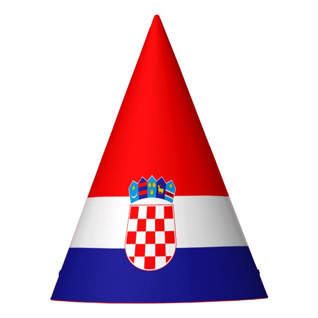 Chapeaux De Fêtes Casquette du Parti du drapeau croate (Devant)