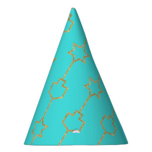 Chapeaux De Fêtes Casquette du Parti Hanoukka "Gold Hanging Charms"