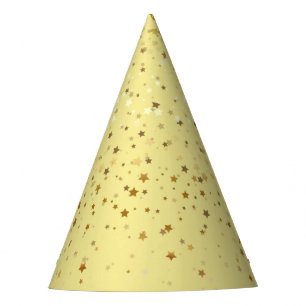 Chapeaux De Fêtes Casquette du parti Petite Golden Stars - Jaune cla