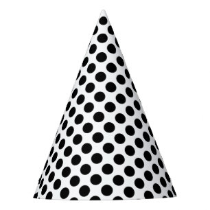Chapeaux De Fêtes Casquette du parti Polka Dot BW