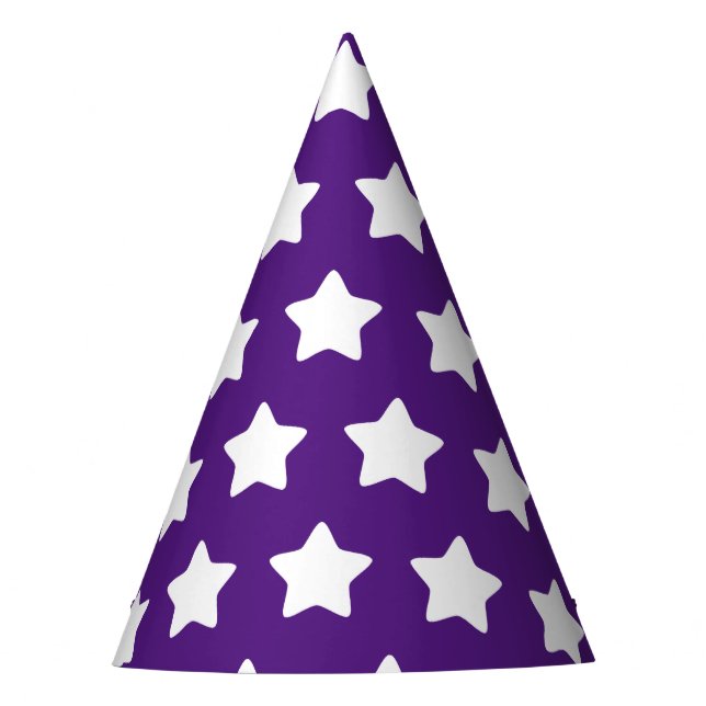 Chapeaux De Fêtes Casquette du parti Star Patterned Purple (Devant)
