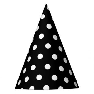 Chapeaux De Fêtes Casquette Monochrome Black and White Dots Party