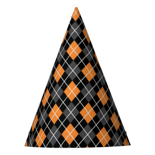 Chapeaux De Fêtes Casquette noir et orange de Halloween de harlequin