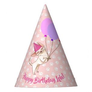Chapeaux De Fêtes Casquette rose de partie de chiwawa de bébé