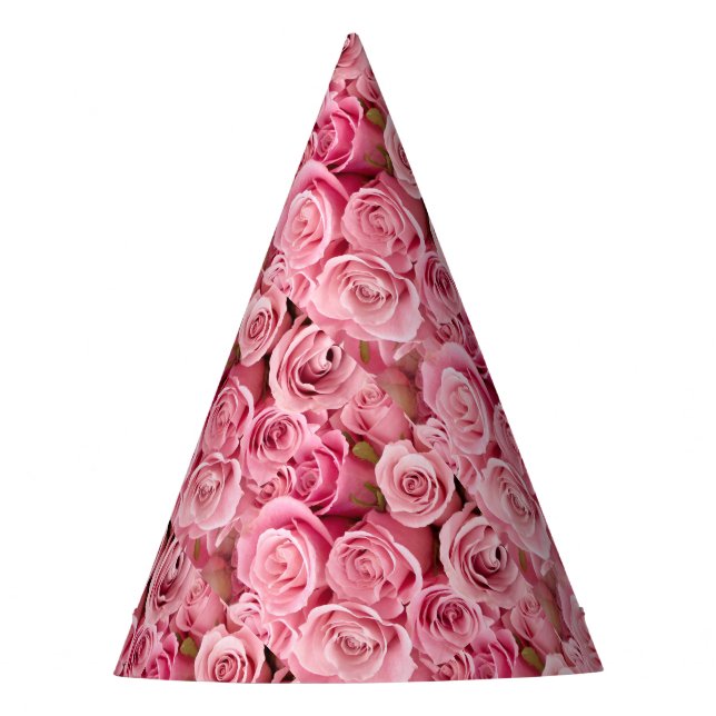 Chapeaux De Fêtes Casquette rose de partie de roses (Devant)