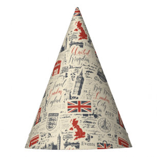 Chapeaux De Fêtes Casquette vintage du London Party