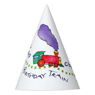 Chapeaux De Fêtes Casquettes à tous à bord du train d'anniversaire