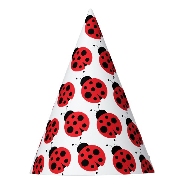 Chapeaux De Fêtes Casquettes de la fête d'anniversaire de Ladybug (Devant)