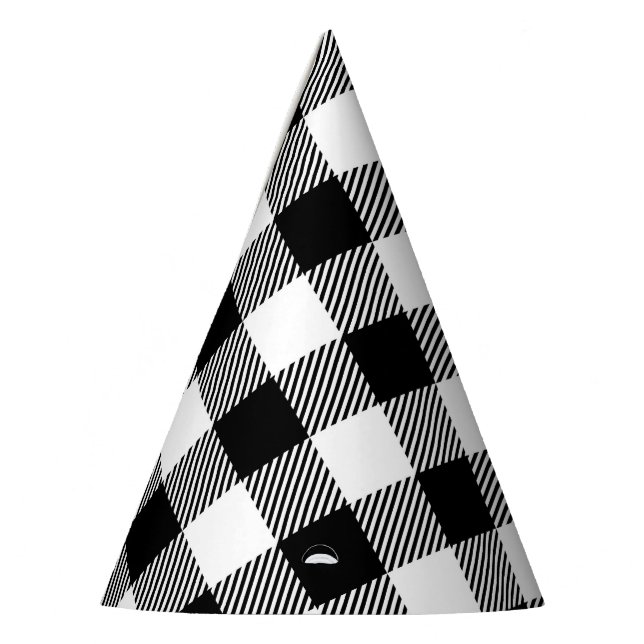 Chapeaux De Fêtes Casquettes de la fête de Plaid Buffalo White Winte (Gauche)
