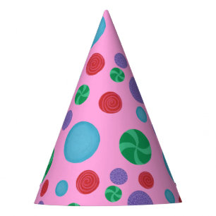Chapeaux De Fêtes Casquettes du Fun Colorful Dimensional Pois Party