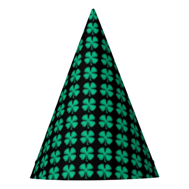 Chapeaux De Fêtes Casquettes du parti irlandais noir (Devant)