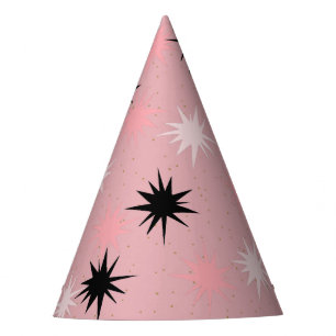 Chapeaux De Fêtes Casquettes du parti Starbursts rose atomique