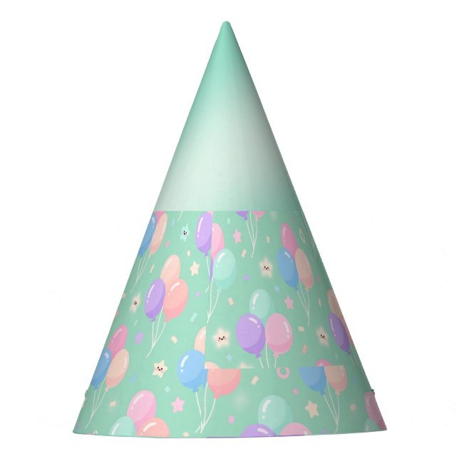 Chapeaux De Fêtes Casquettes du Pastel Green Anniversaire de enfant  (Devant)