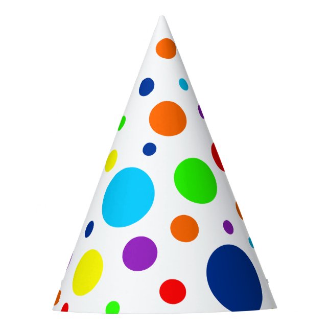 Chapeaux De Fêtes Casquettes du Rainbow Spots Party (Devant)