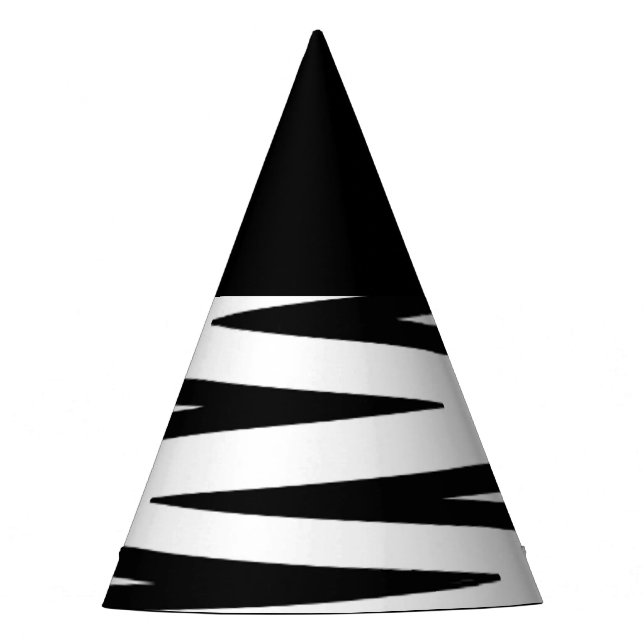 Chapeaux De Fêtes Casquettes noirs et blancs de partie (Devant)