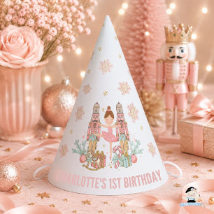Chapeaux De Fêtes Casse-Noisette Rose Hiver Onederland 1er Anniversa