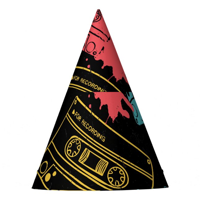 Chapeaux De Fêtes Cassettes Cool style années 90 (Devant)