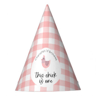 Chapeaux De Fêtes Ce poussin est un 1er anniversaire