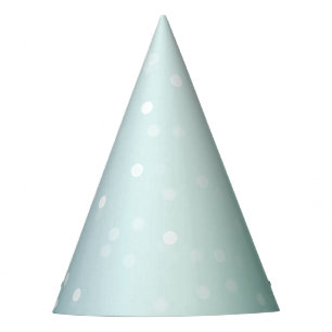 Chapeaux De Fêtes Célébration de points de Bokeh blanc menthe