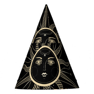 Chapeaux De Fêtes Cercle Horoscope, signes zodiaques, vintage.