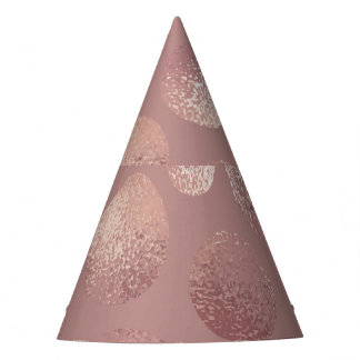 Chapeaux De Fêtes Cercles d'or roses : Abstraits Vintages