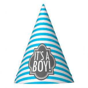 Chapeaux De Fêtes C'est les rayures bleues et le charbon de bois