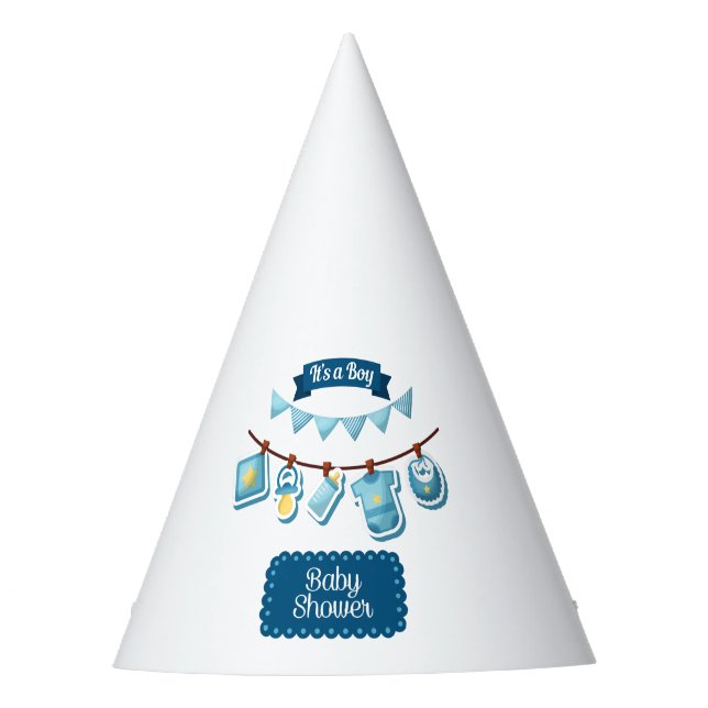 Chapeaux De Fêtes C'est un Casquette du Baby shower de garçon (Devant)