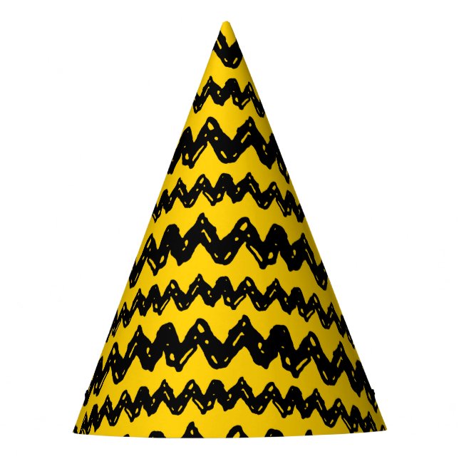 Chapeaux De Fêtes Charlie Brown Zig Zag Motif (Devant)