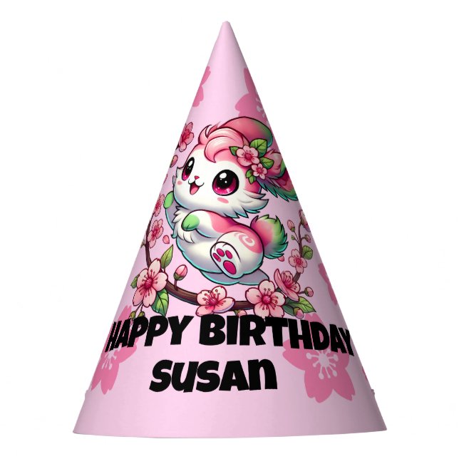 Chapeaux De Fêtes Charming Sakura Bunny (Devant)