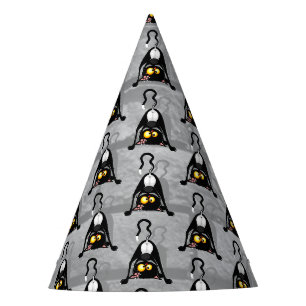 Chapeaux De Fêtes Chat à l'envers Personnage de dessin animé drôle