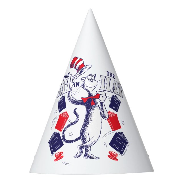 Chapeaux De Fêtes Chat dans le Casquette | Lecture de livres (Devant)