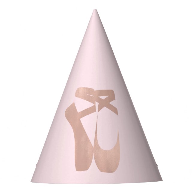 Chapeaux De Fêtes Chaussons Ballerina Rose Gold Party (Devant)