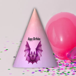 Chapeaux De Fêtes Chauve-souris de vol gothique rose foncé pour un a