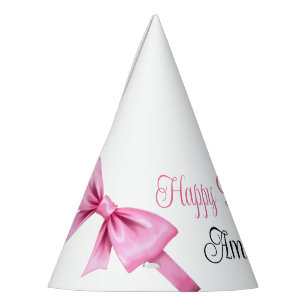 Chapeaux De Fêtes Chic rose Aquarelle Bow Sweet 16 Anniversaire