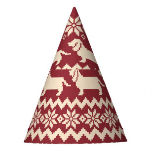 Chapeaux De Fêtes Chien nordique : Motif d'illustrations excentrique