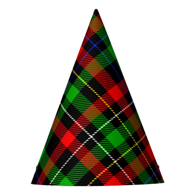Chapeaux De Fêtes Christmas Red Green White Flannel Plaid Design  (Devant)